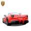 Luxury Design Dnc Style Body Kit For Ferrar High-End Cars Full Set 3k Twill CF Part RZ Style Rear Diffuser