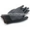 Free sample 13 gauge knitted black nylon pu dipped free working gloves for construction