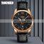Wholesale Skmei 9261 Leather Watches Men Wrist Waterproof Quartz Chronograph Clock Wristwatches