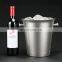 Top Sale Countertop Promotional Custom Wholesale Metal Silver Exclusive Steel Stainless Ice Bucket