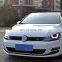 Hot sale 2 pcs Headlights Eyebrow Eyelids ABS Chrome Trim Cover for Volkswagen VW Golf 7 MK7 GTI R Accessories Car Styling