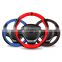 Luxury super fiber Leather Steering Wheel Cover Interior Decorate 15 Inch Universal Anti-Slip Sport style Steering Wheel Cover