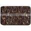 Wholesale Leopard printing memory foam non slip bath mat Soft Water Absorb Bath Mat