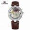 FORSINING 203 Men Automatic Mechanical Leather Watch Simple Style