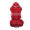 Gradation Adjustable Red Fabric Carbon Fiber Racing Seats Low Price Max Quality With Double Slider