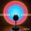 Sunset Lamp Rainbow Projection Foldable Bedroom USB Floor Light Room LED Night for Photography Lights