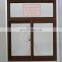 powder coating aluminum triple track inside grill glass sliding window with mosquito net