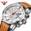 Free shipping NIBOSI Sport Watches for Men Blue Top Brand Luxury Military Leather Wrist Watch Fashion Chronograph Wristwatch