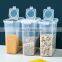 4L Airtight Food Storage Container Clamshell Sealed Can Cereal Snacks Sugar Plastic Storage Containers