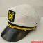 Adult white navy captain cap yacht cap sailor hat sailor hat for cosplay uniform cap han edition