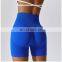 Custom Logo Hot High Waist Seamless Scrunch Butt Lift Fitness Yoga Shorts Good Quality Women Sexy Workout Running Sports Clothes