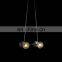 American kitchen dining decorative rectangle chandelier Luxury Restaurant bar Large Linear led copper Chandelier