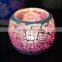 romantic color handmade mosaic votive glass candle holder
