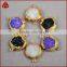 New Tiny Druzy Geode Necklace Gold Filled Raw Crystal Drusy Pendant Simple Jewelry