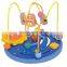 hot-sale blue universe clematis with beads and sling function base small wooden toys high quality safty educational toys wooden