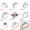 Mix shape color cube square design 3D nail ring jewelry nail tool decoration glitter rhinestone nail art jewelry L0017