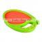 Funny kids playing trampoline ball beach racket set