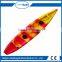 Promotional price plastic fishing kayak double seat two person sit on top kayak hull material LLDPE-ocean angler