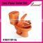 porcelain two piece orange colour toilet set