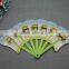 custom colorful polypropylene PP plastic foldable fan folding hand fan for advertisement promotion
