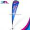 custom polyester feather fly teardrop banner flag for company