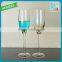 Stained Glass Drinking Champagne Goblet Light color Glass Stemware New Arrival Glass Goblet Cup Champagne Flute