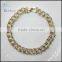 hot sale pave cz hip hop cuban gold chain bracelets