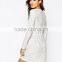 OEM 2016 Summer Casual Dresses Long Sleeve Plain Frock Design Dress