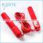 2.7m*5mm fitness counting cotton jump rope, PP handle with single color foam