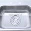 304 above counter one piece stainless steel kitchen sink with single bowl,used commercial stainless steel sinks