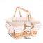 Wholesale Wicker Swing Handled picnic shopping baskets