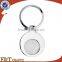 custom euro metal coin holder supermaket metal trolley coin keychain