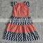 Fashion Little Girl Summer Polka Dot Chevron Cotton Girls Halloween Dress