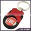 Promotion color plated with buckle coin keychain for euro