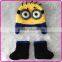 crochet minion beanie and diaper cover clothing set despicable me knit baby outfit cartoon baby outfit photography props