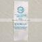 Custom Environmental polyester printed wash care label size label for baseball knit shirt