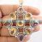 Sterling Silver CITRINE & AMETHYST Pendant, Semiprecious Pendant, online jewelry stores