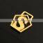 gold plating metal custom hang bag tag