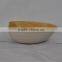 Spun bamboo bowl