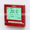 OEM colorful wall-mounted thermostat with button and small LCD