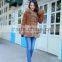 Real Native Lamb Fur Leather Mouton Suede Coat Horn Button Fashion Winter