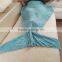 Crochet Mermaid Tail blanket fish tail blanket handmade knitted cotton blanket