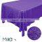 Black sequin 120" round tablecloth