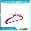 High Quality Black Plastic Velvet Hanger for Shirt