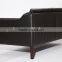 Black modern luxury borge mogensen solid wood frame sofa 2 seater