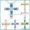 Custom 925 Sterling Silver Created Synthetic Opal Cross Pendant Wholesale