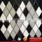 IMARK Mixed White Black And Gray Color rhombus Ceramic Mosaic Tile/Bathroom Tile/Modern Kitchen Tile China Supplier