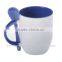 Sublimation mug with spoon