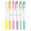 Beautiful color promotional wax crayon highlighter plastic pen