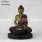 Gold buddha statue solar garden lighting